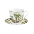 Ceylon - Tasse Petit-Déjeuner Avec Soucoupe - Porcelaine - Multicolore