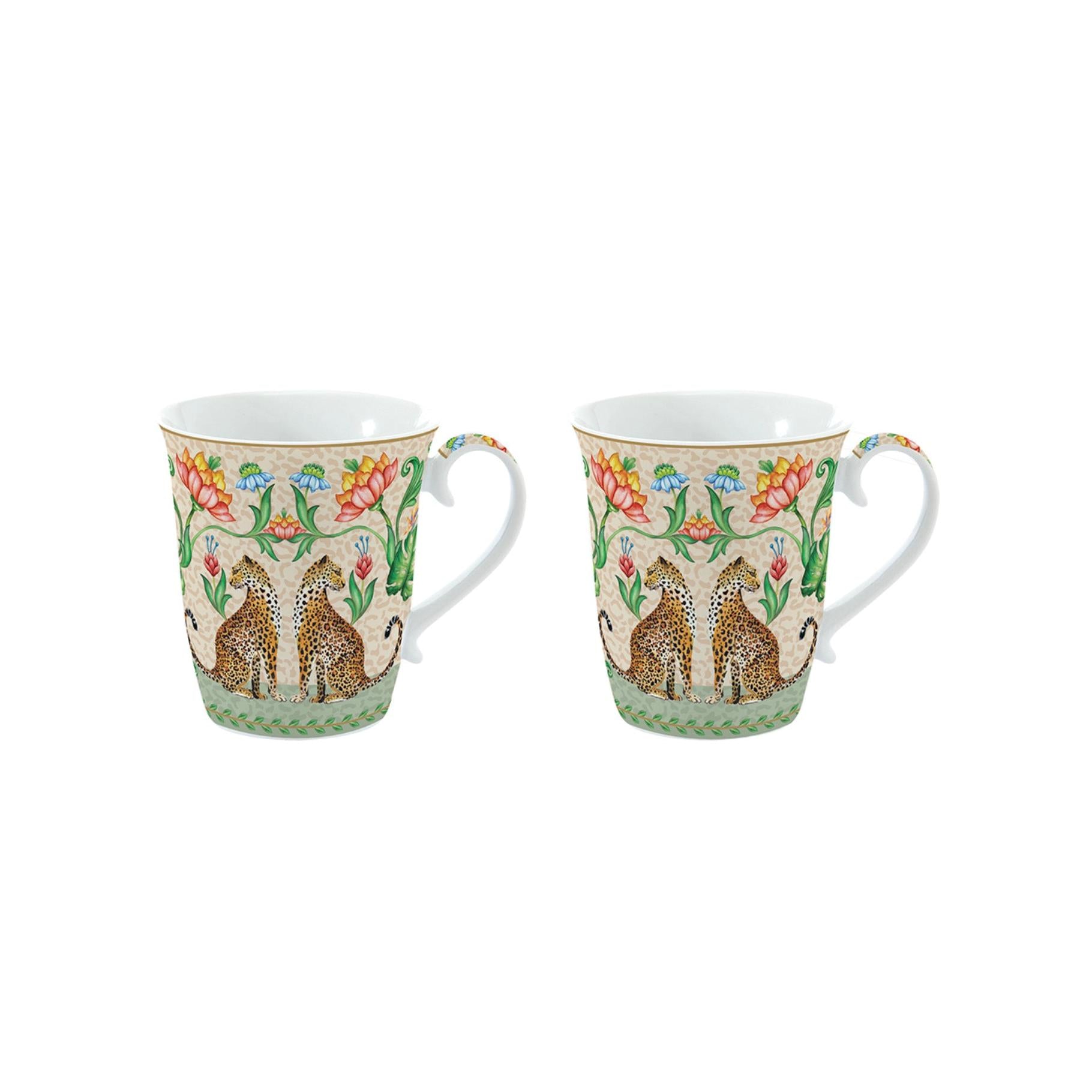 Jungle Vibes - Set of 2 Mugs - Porcelain - Multicolour