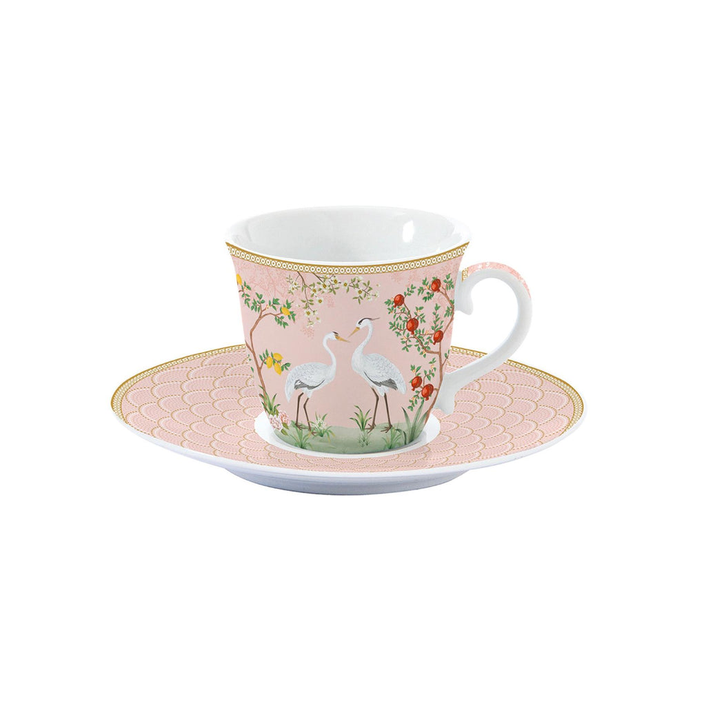 Jardin De Rêves - Tasse À Thé Avec Soucoupe - Porcelaine - Multicolore