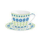 Flowers Garden - Tasse Petit-Déjeuner Avec Soucoupe - Porcelaine - Multicolore