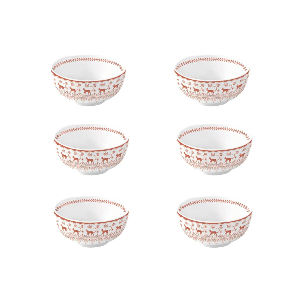 Exotic Vibes - Set De 6 Bols - Porcelaine - Multicolore