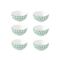 Flowers Garden - Set De 6 Bols - Porcelaine - Multicolore