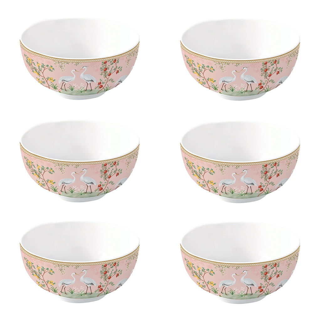 Jardin De Rêves - Set De 6 Bols - Porcelaine - Multicolore