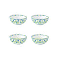 Flowers Garden - Set De 4 Bols - Porcelaine - Multicolore
