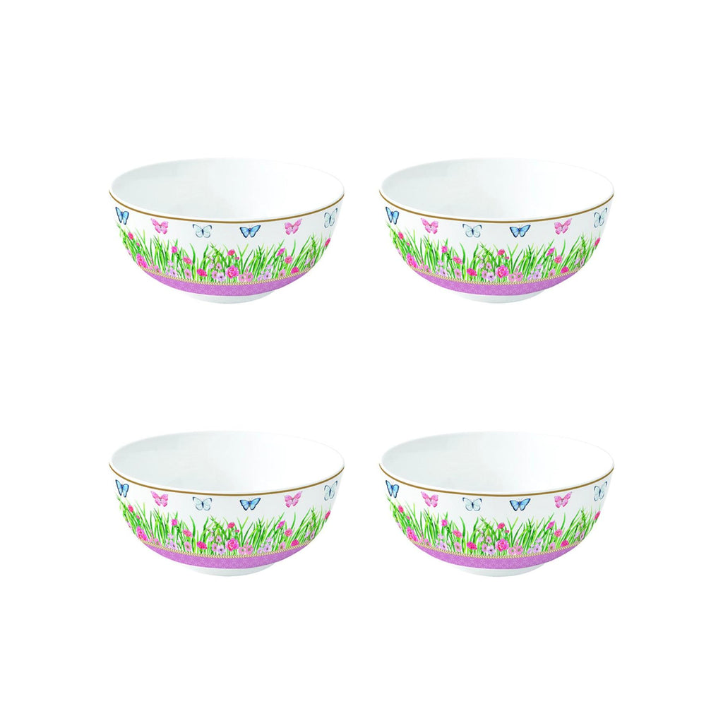 Spring Parade - Set De 4 Bols - Porcelaine - Multicolore