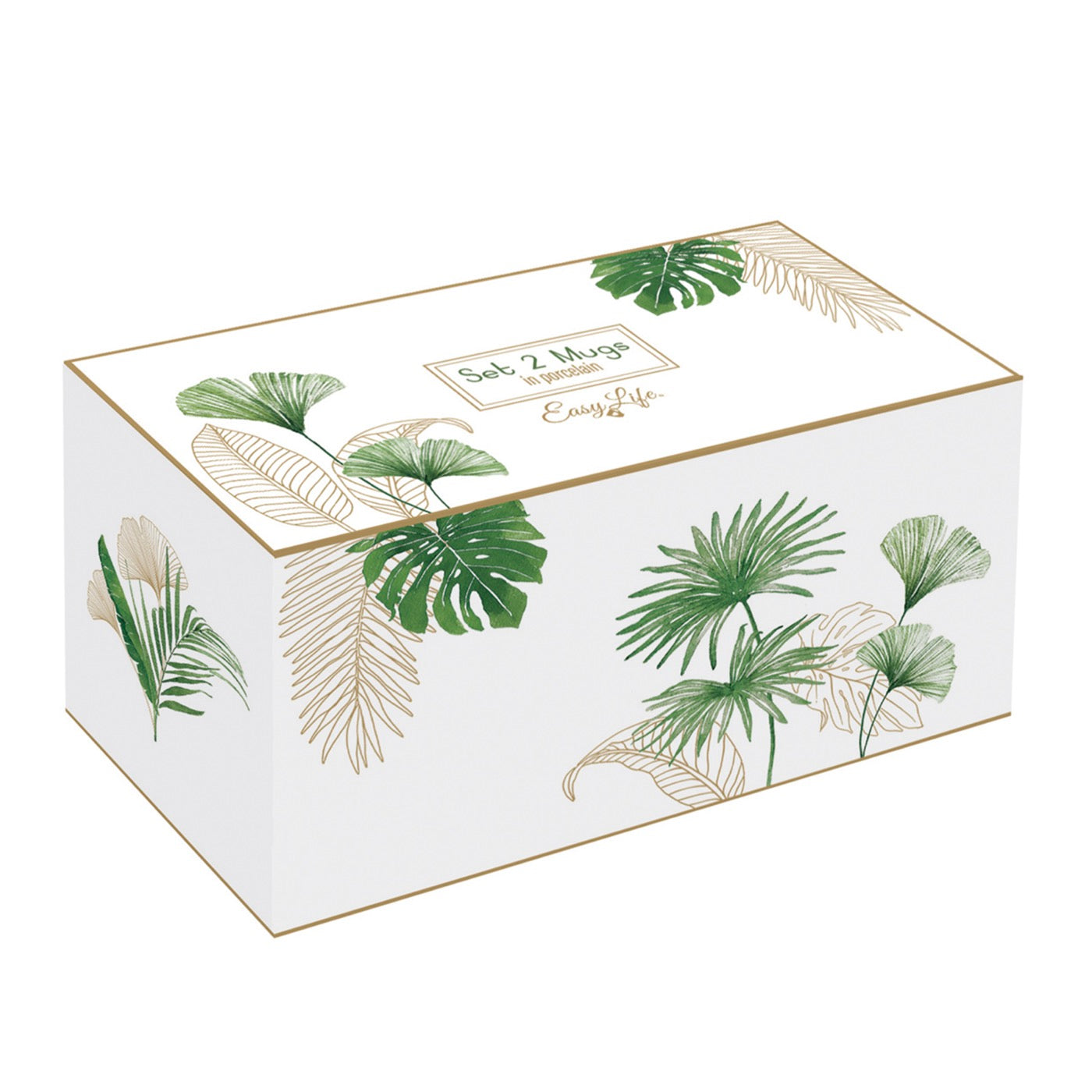 Exotique - Set De 2 Mugs - Porcelaine - Multicolore