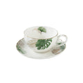 Exotique - Tasse À Thé Avec Soucoupe - Porcelaine - Multicolore
