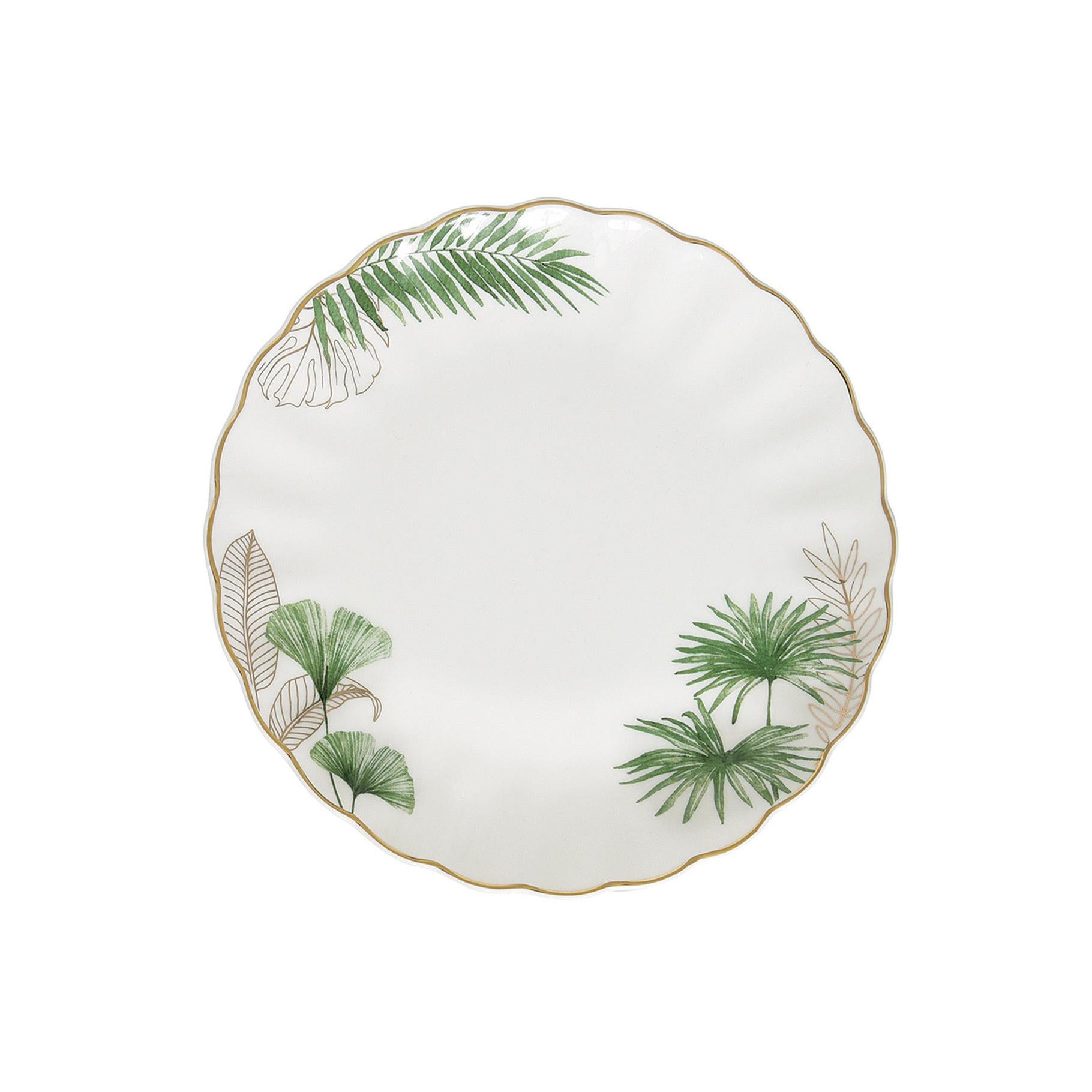 Exotique - Assiette À Dessert - Porcelaine - Multicolore