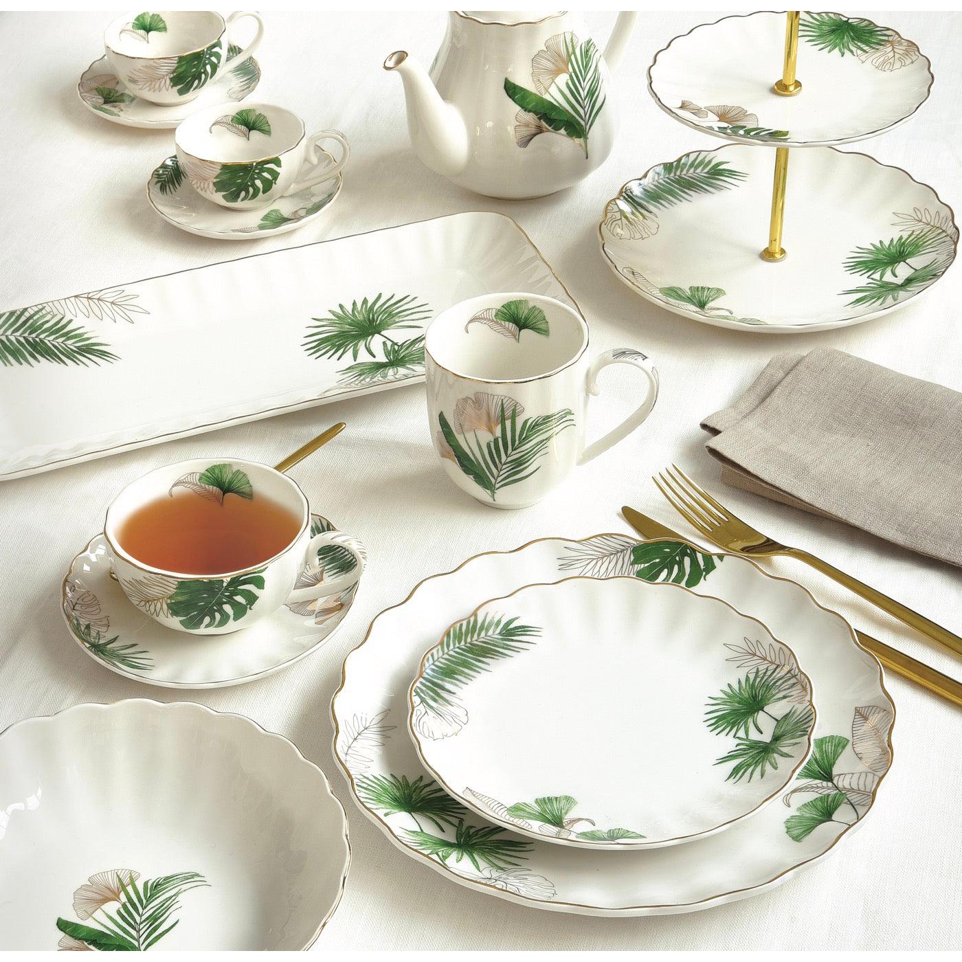 Exotique - Assiette À Dessert - Porcelaine - Multicolore