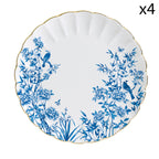 Paradise Garden - Set De 4 Assiettes Plates - Porcelaine - Multicolore