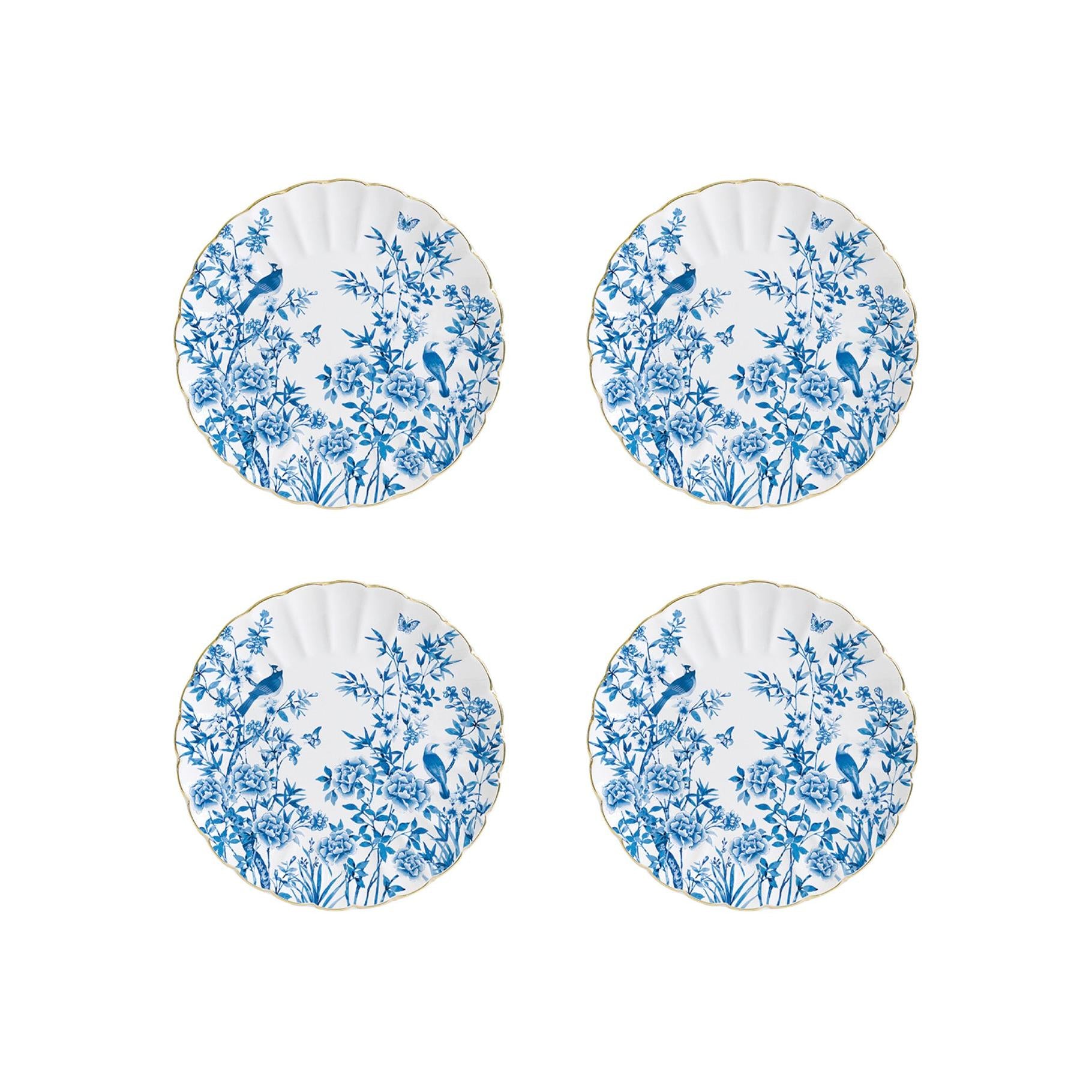 Paradise Garden - Set De 4 Assiettes À Dessert - Porcelaine - Multicolore