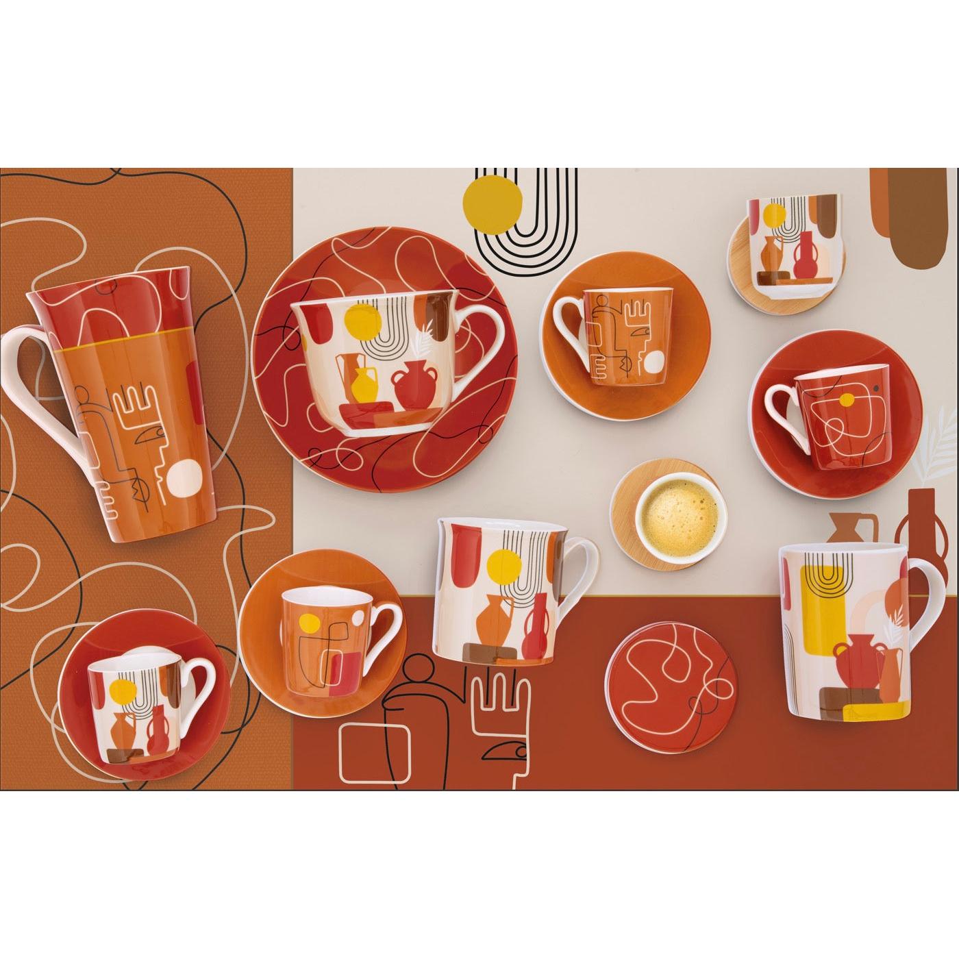 Tutti Frutti - Tasse Petit-Déjeuner Avec Soucoupe - Porcelaine Fine - Multicolore
