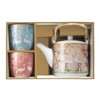 Jardin De Rêves - Théière Avec 2 Tasses - Porcelaine - Multicolore