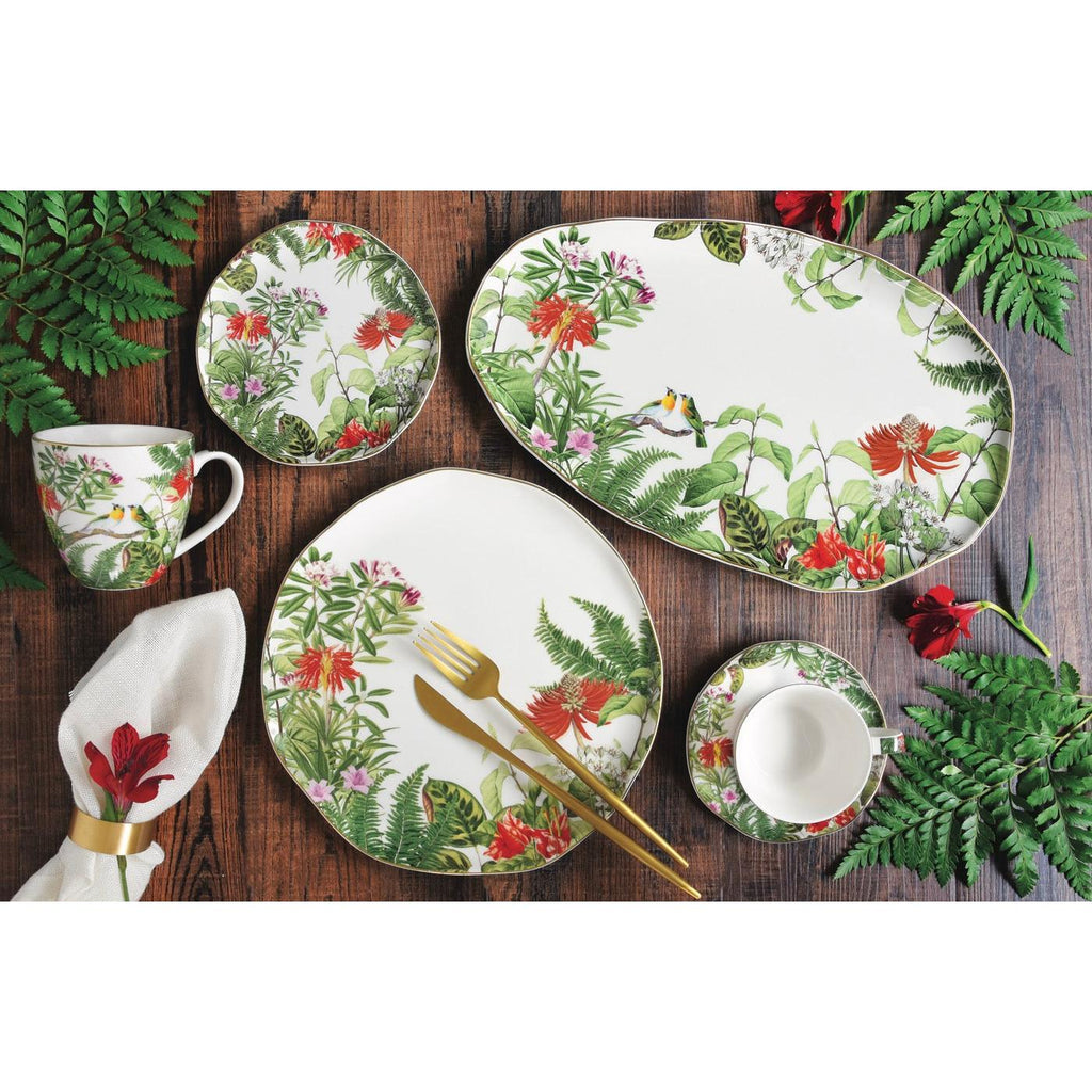 Exotica - Set De 6 Assiettes À Dessert - Porcelaine - Multicolore
