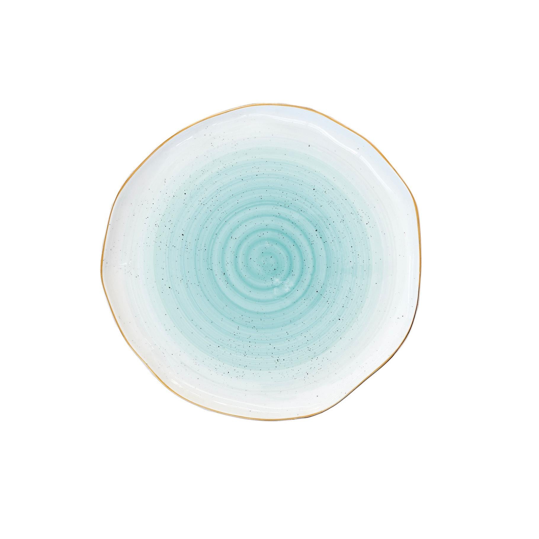 Artesanal - Set De 4 Assiettes Plates - Porcelaine - Vert