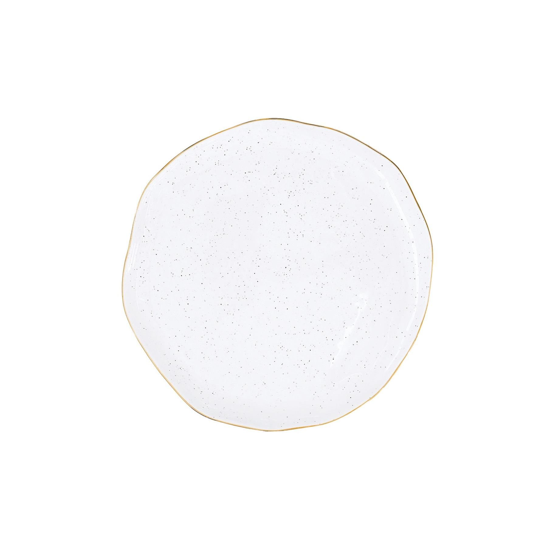 Artesanal - Set De 4 Assiettes Plates - Porcelaine - Blanc