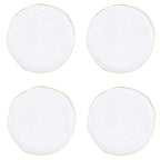 Artesanal - Set De 4 Assiettes Plates - Porcelaine - Blanc