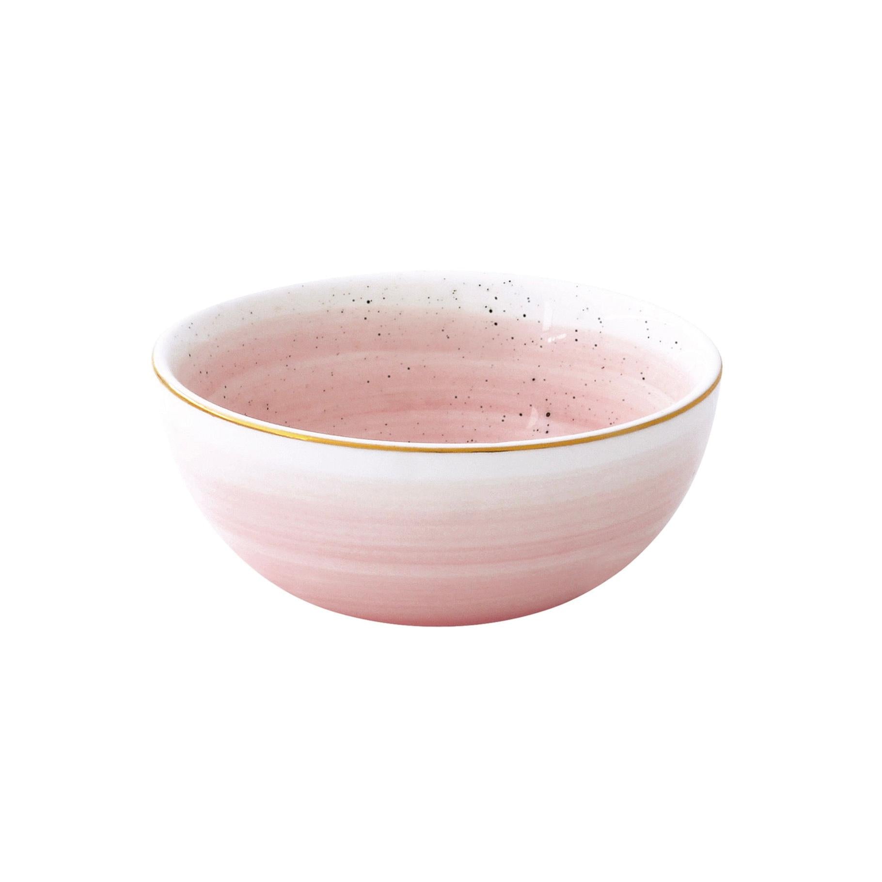 Artesanal - Set De 6 Bols - Porcelaine - Rose