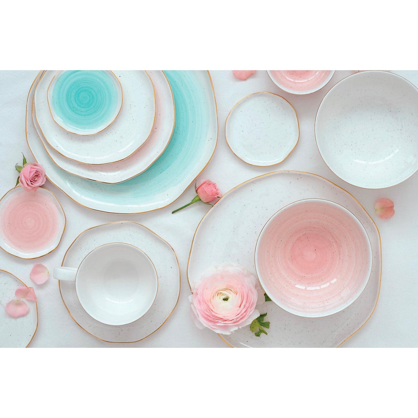 Artesanal - Set De 6 Bols - Porcelaine - Rose