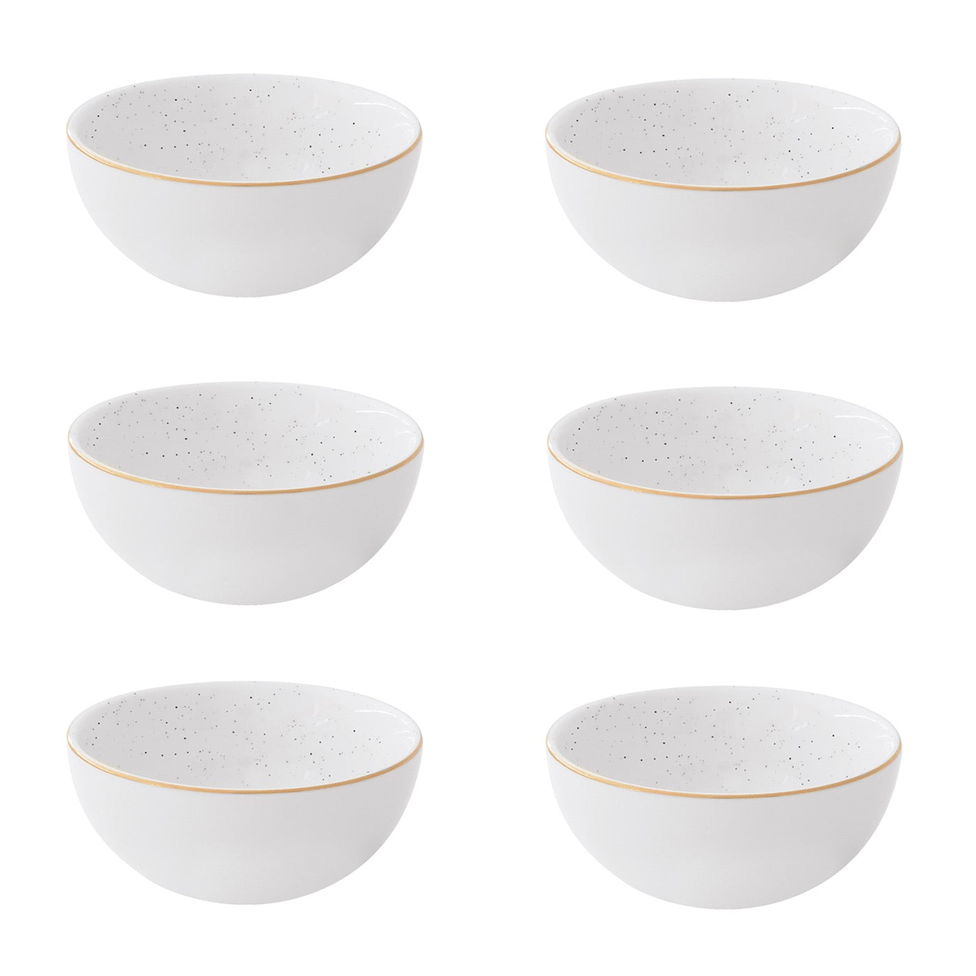 Artesanal - Set De 6 Bols - Porcelaine - Blanc