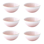Artesanal - Set De 6 Bols - Porcelaine - Rose