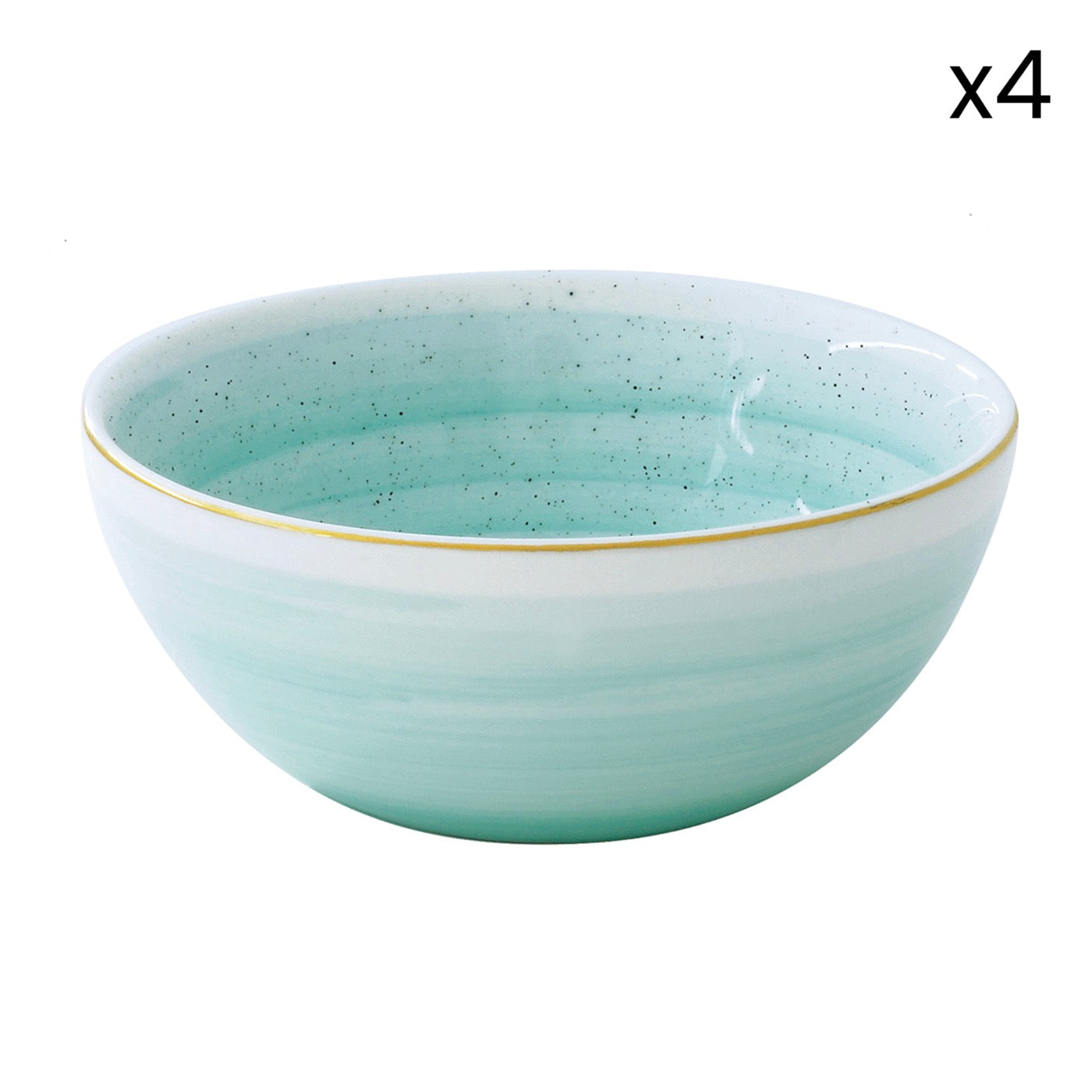 Artesanal - Set De 4 Bols - Porcelaine - Vert