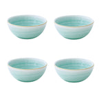 Artesanal - Set De 4 Bols - Porcelaine - Vert