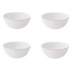 Artesanal - Set De 4 Bols - Porcelaine - Blac