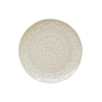 Abitare - Set of 6 Embossed Flat Plates - Porcelain - Light Pink