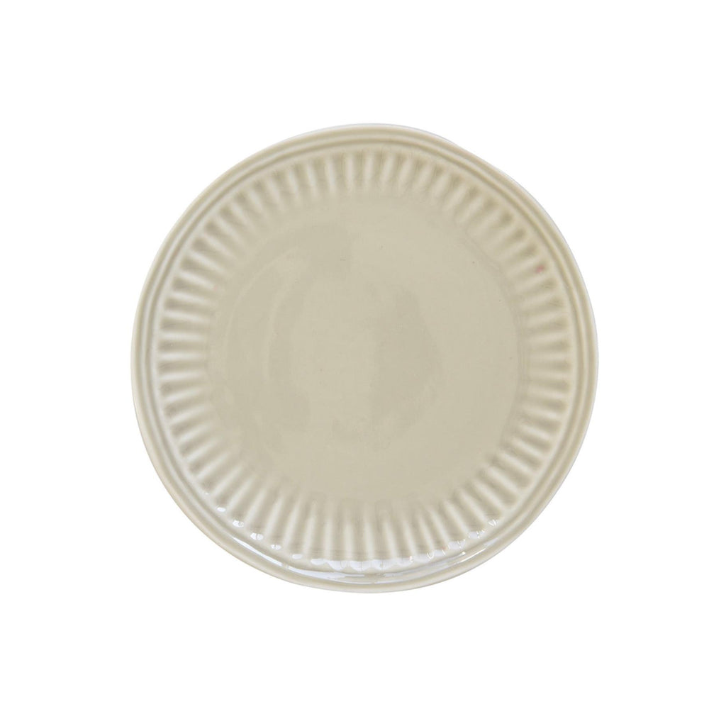 Abitare - Set De 6 Assiettes À Dessert - Porcelaine - Gris Clair