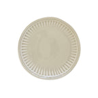 Abitare - Set De 6 Assiettes À Dessert - Porcelaine - Gris Clair