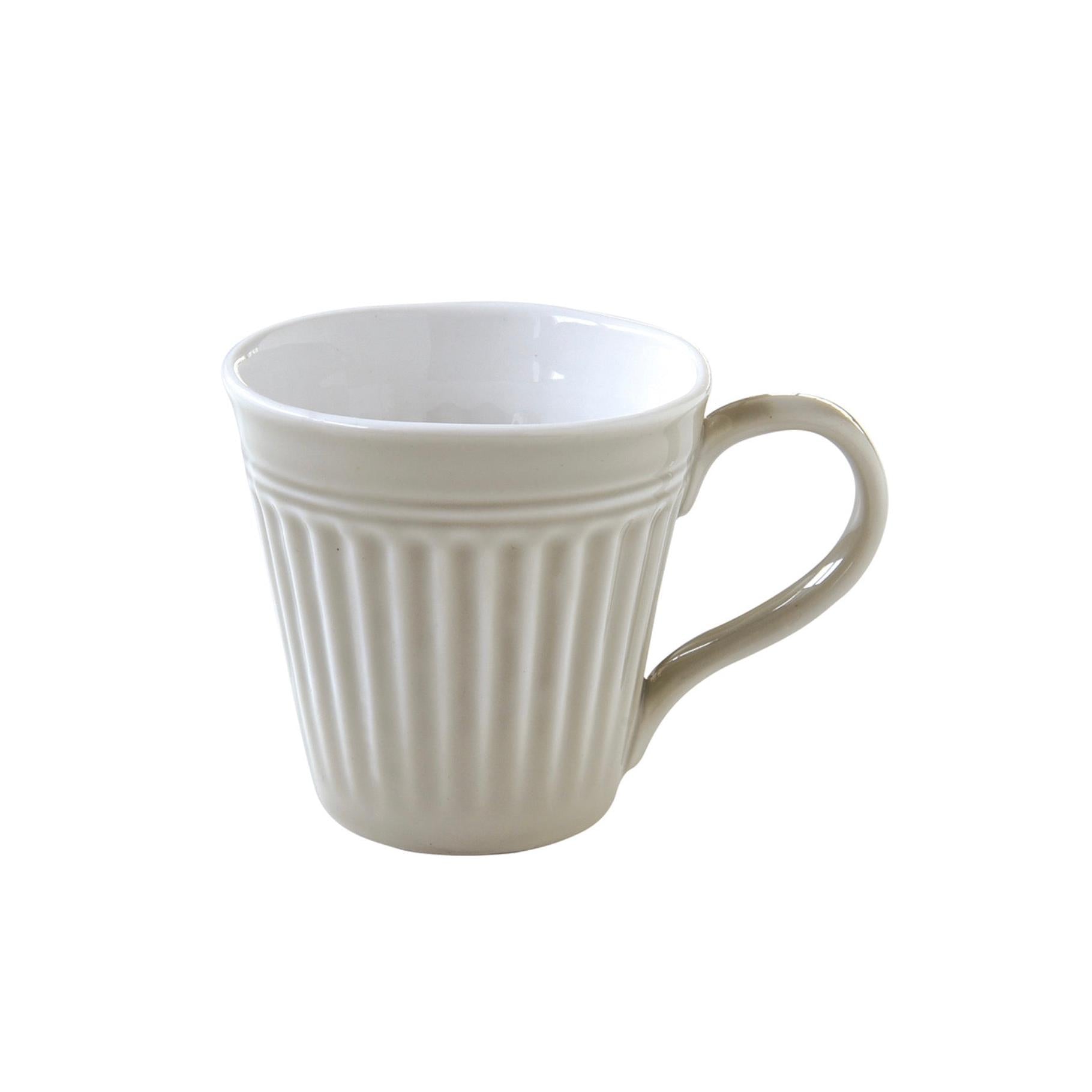 Abitare - Set De 6 Mugs - Porcelaine - Gris Clair