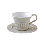 Abitare - Set De 6 Tasses À Café - Porcelaine - Gris Clair