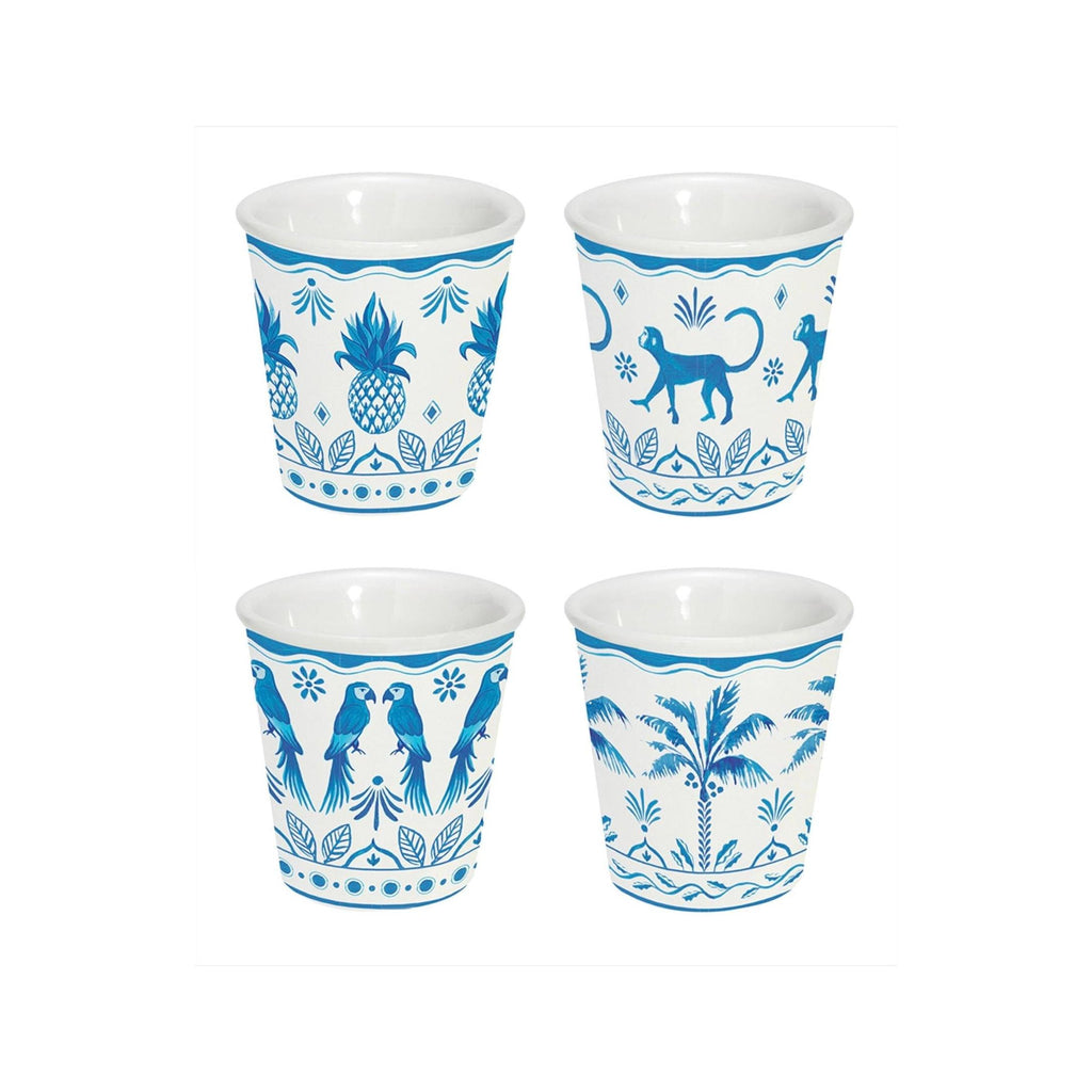 Exotic Vibes - Set De 4 Verres À Café - Porcelaine - Multicolore