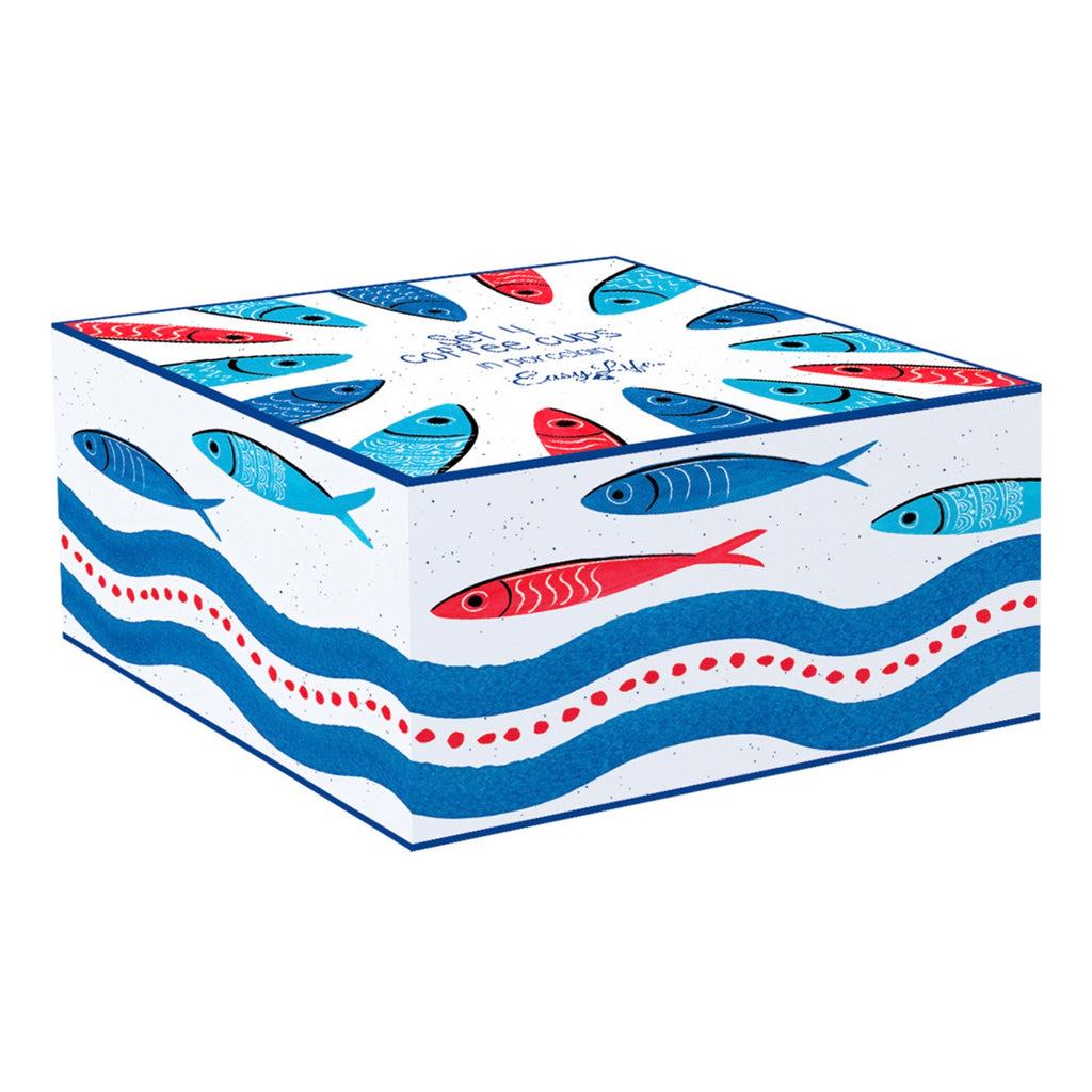 Sardine's Party - Set De 4 Tasses À Café Assorties - Porcelaine - Multicolore