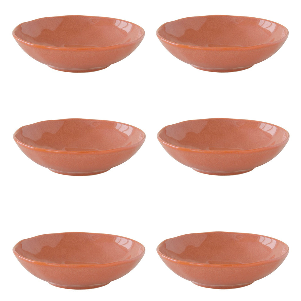 Interiors - Set De 6 Assiettes Creuses - Porcelaine - Brique