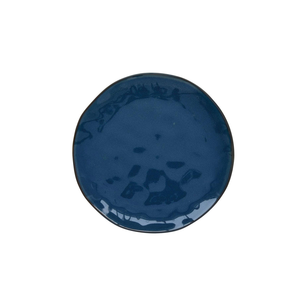 Interiors - Set De 6 Assiettes À Dessert - Porcelaine - Bleu