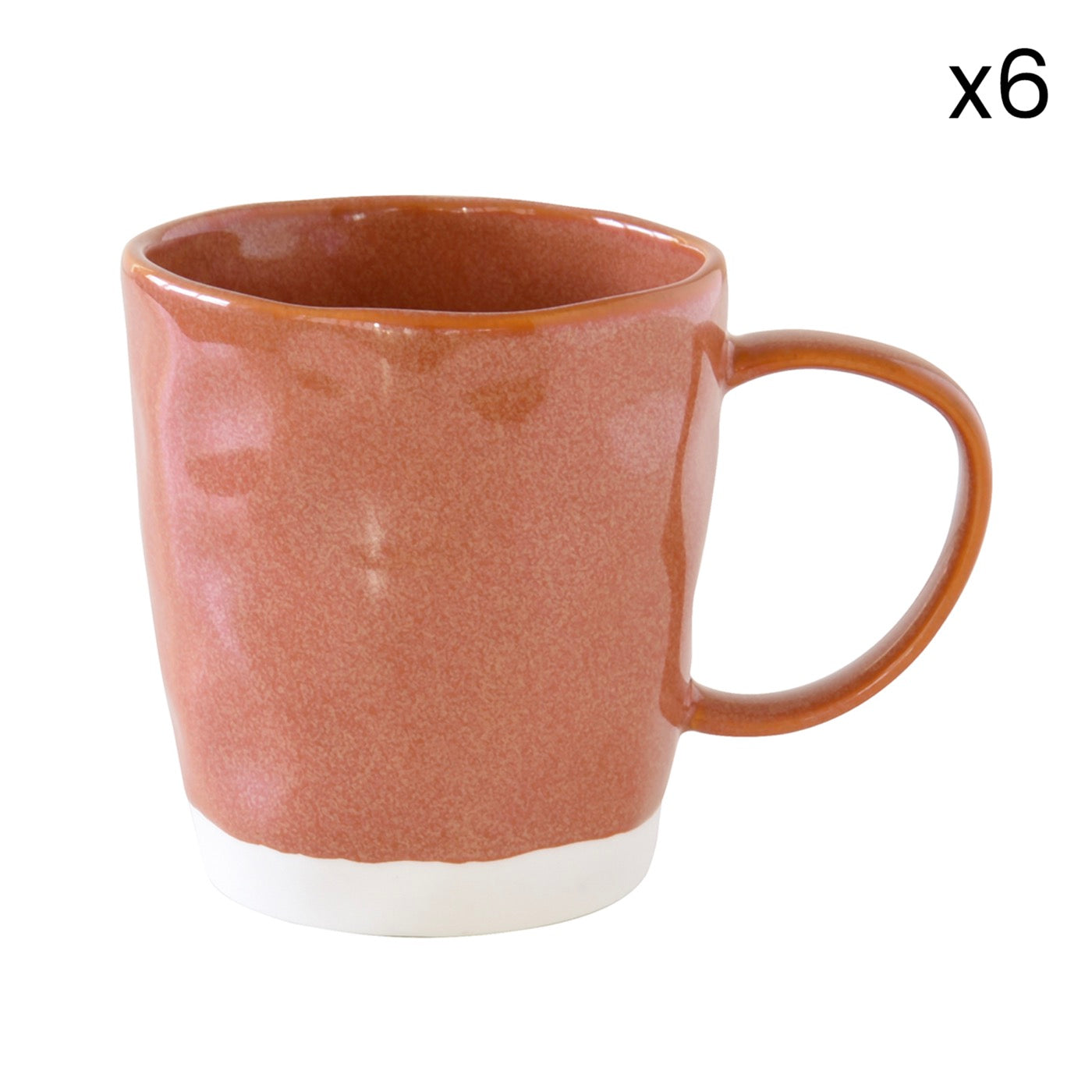 Interiors - Set De 6 Mugs - Porcelaine - Brique