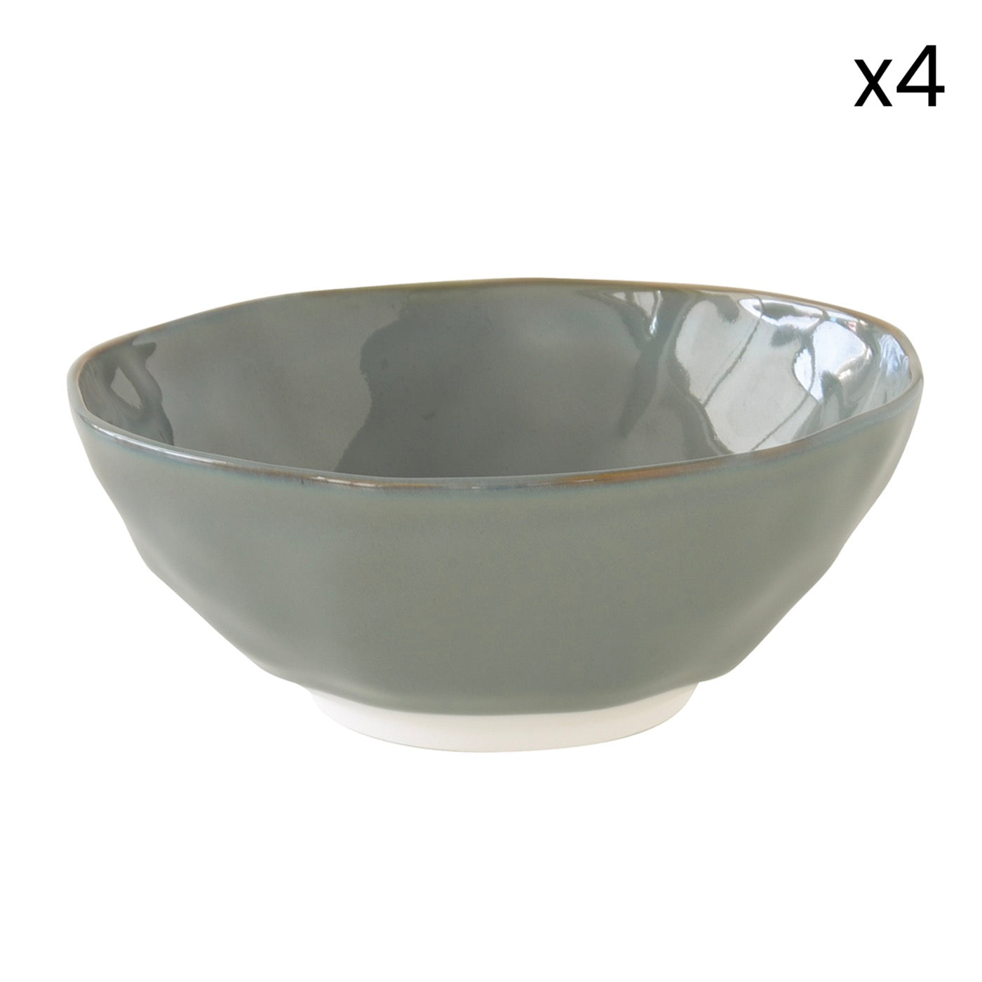 Interiors - Set De 4 Bols - Porcelaine - Céladon