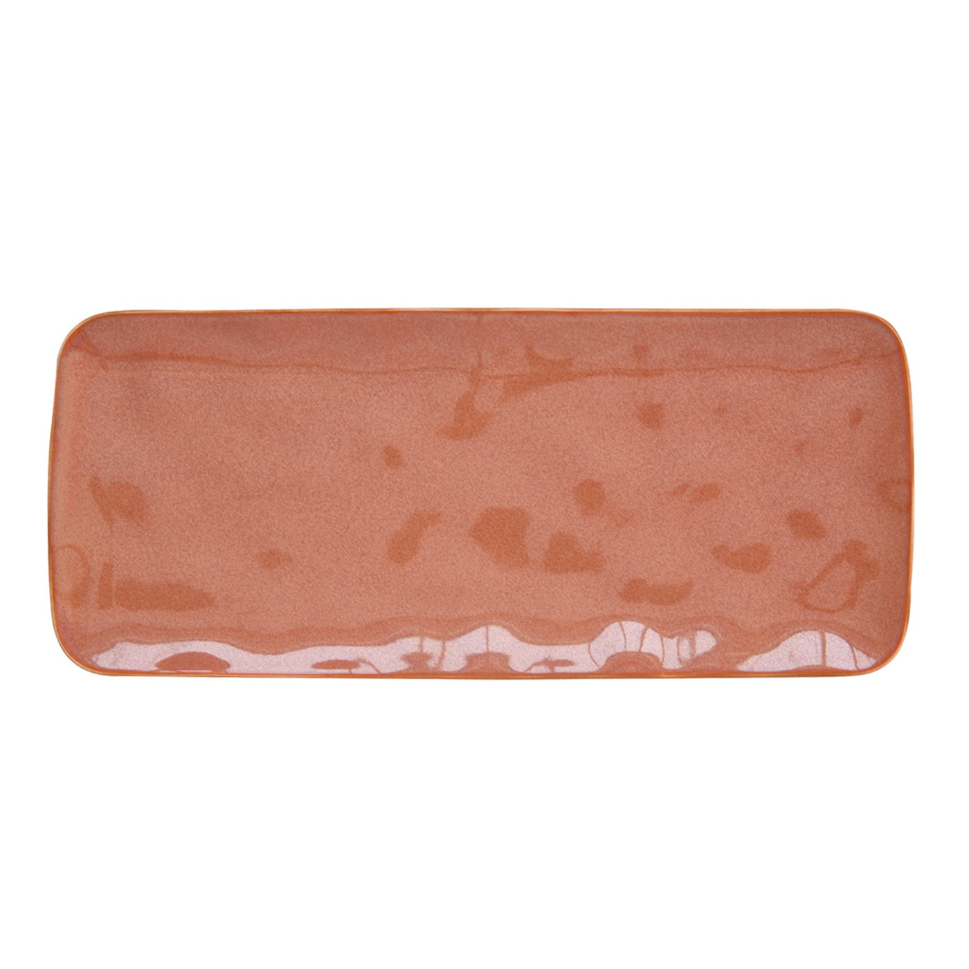 Interiors - Set De 4 Assiettes Rectangulaires - Porcelaine - Brique