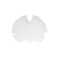 Madagascar - Plat Feuille Ginkgo - Porcelaine - Blanc