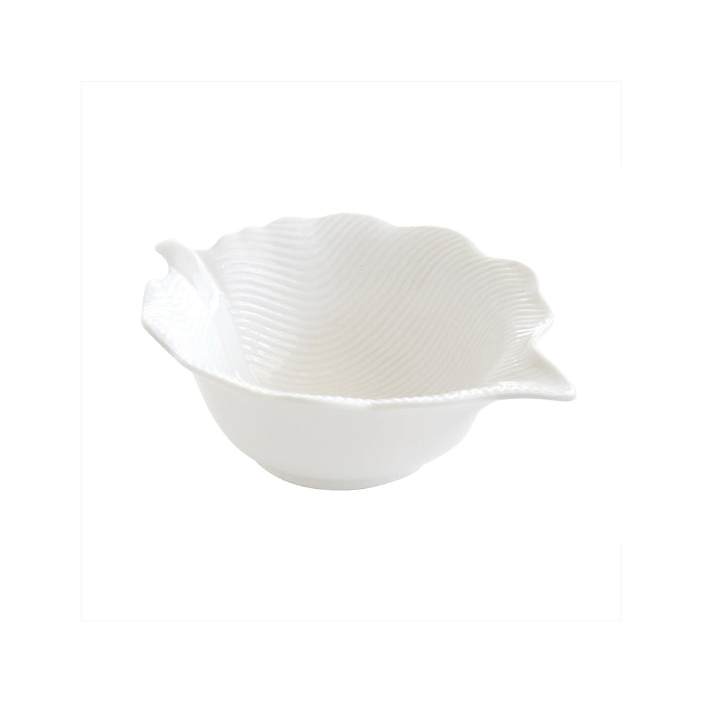 Madagascar - Coupelle Feuille - Porcelaine - Blanc
