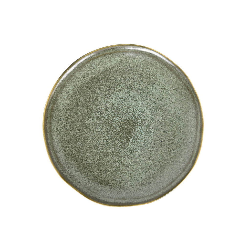 Essential - Set De 4 Assiettes Plates - Grès - Vert