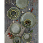 Essential - Set De 2 Saladiers - Grès - Vert