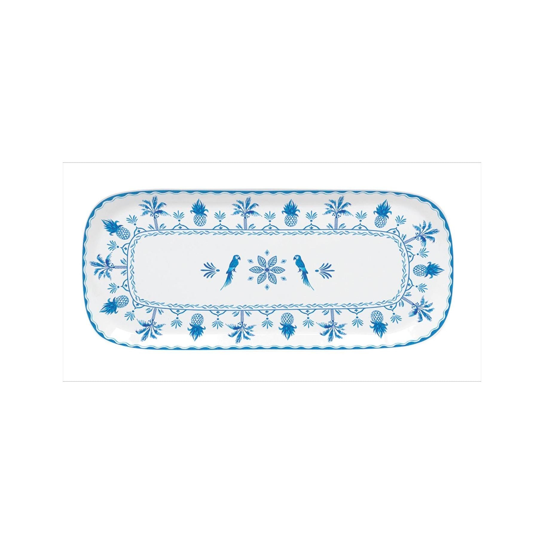 Exotic Vibes - Plat De Service Ovale - Porcelaine - Multicolore