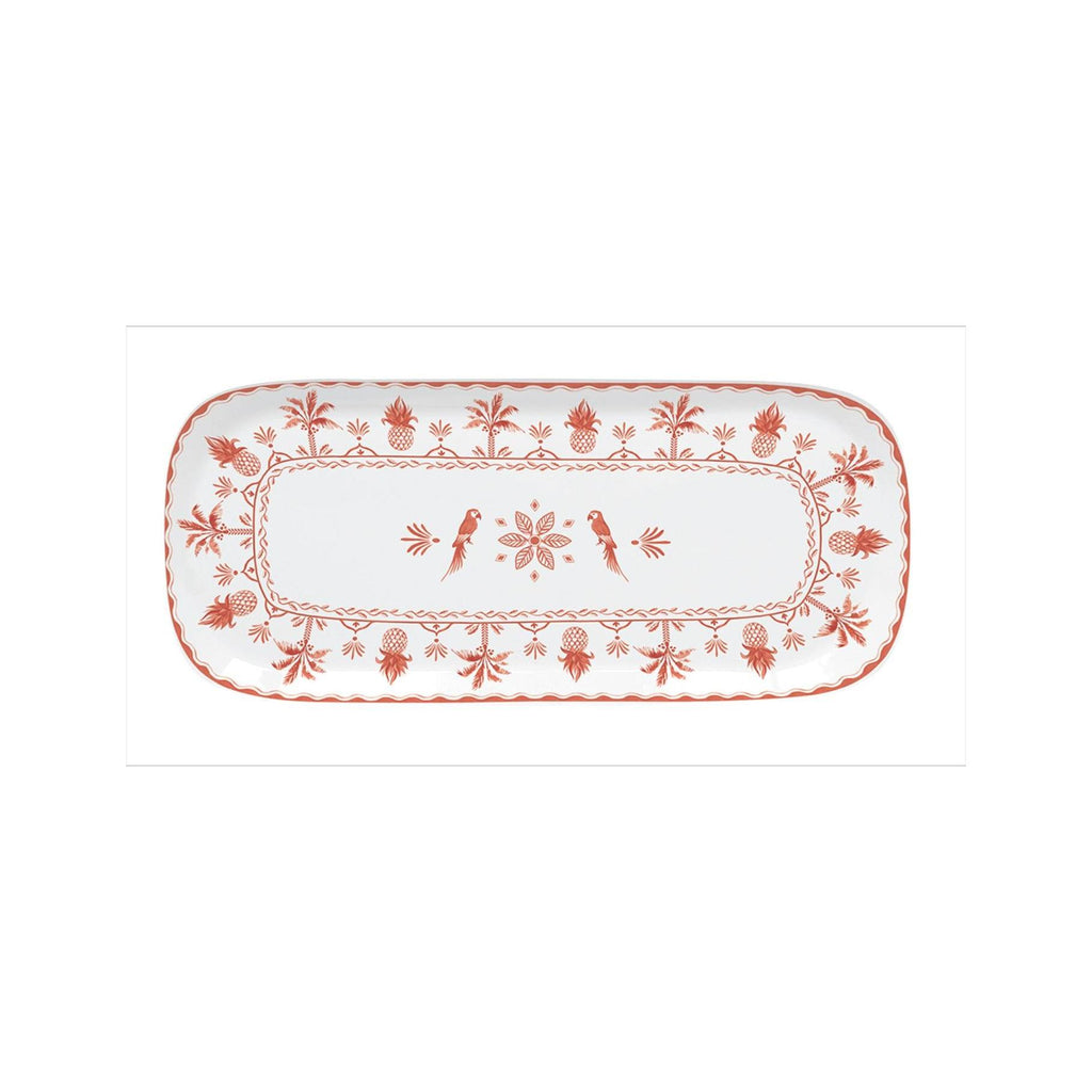 Exotic Vibes - Plat De Service Ovale - Porcelaine - Multicolore