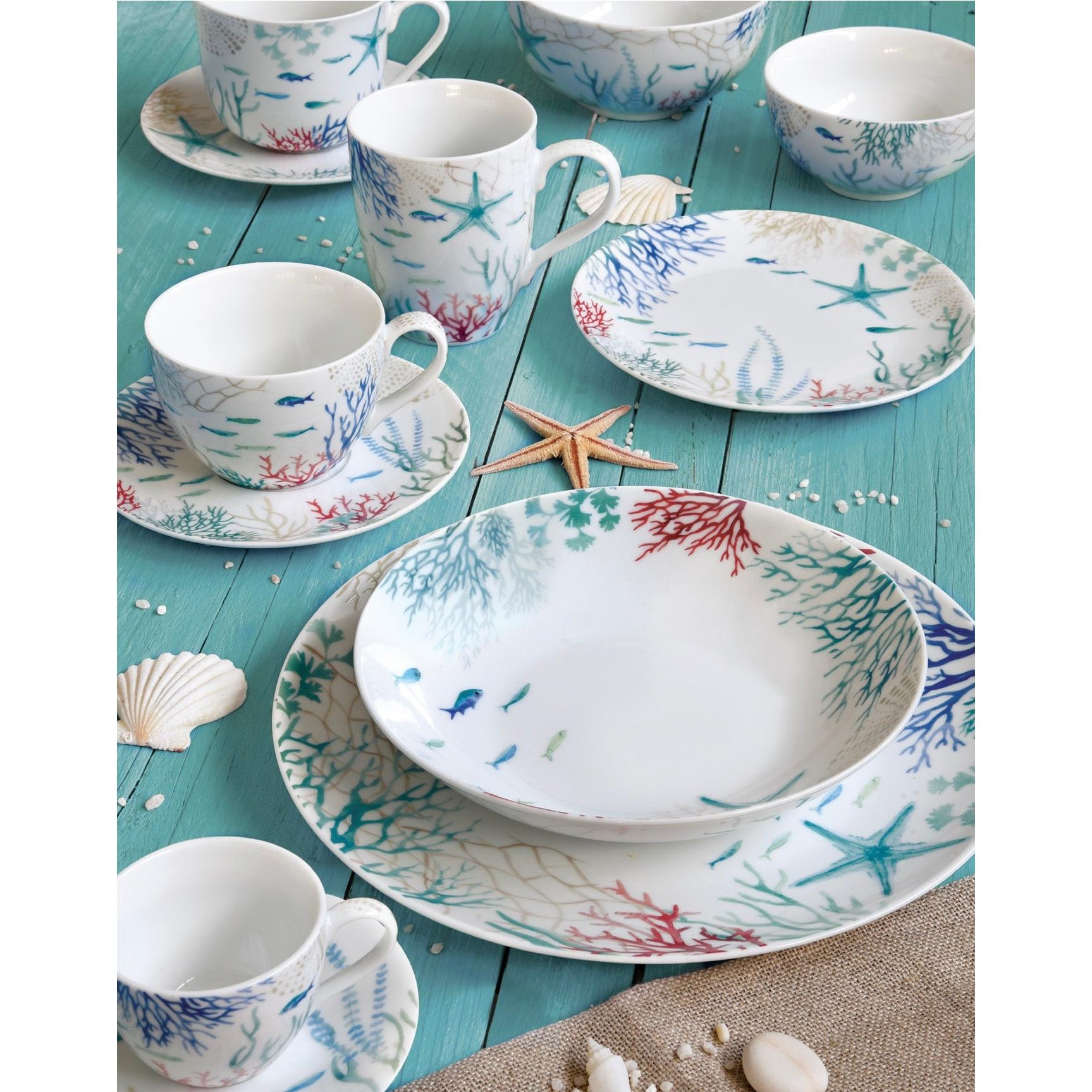 Under The Sea - Plat De Service Ovale - Porcelaine - Multicolore