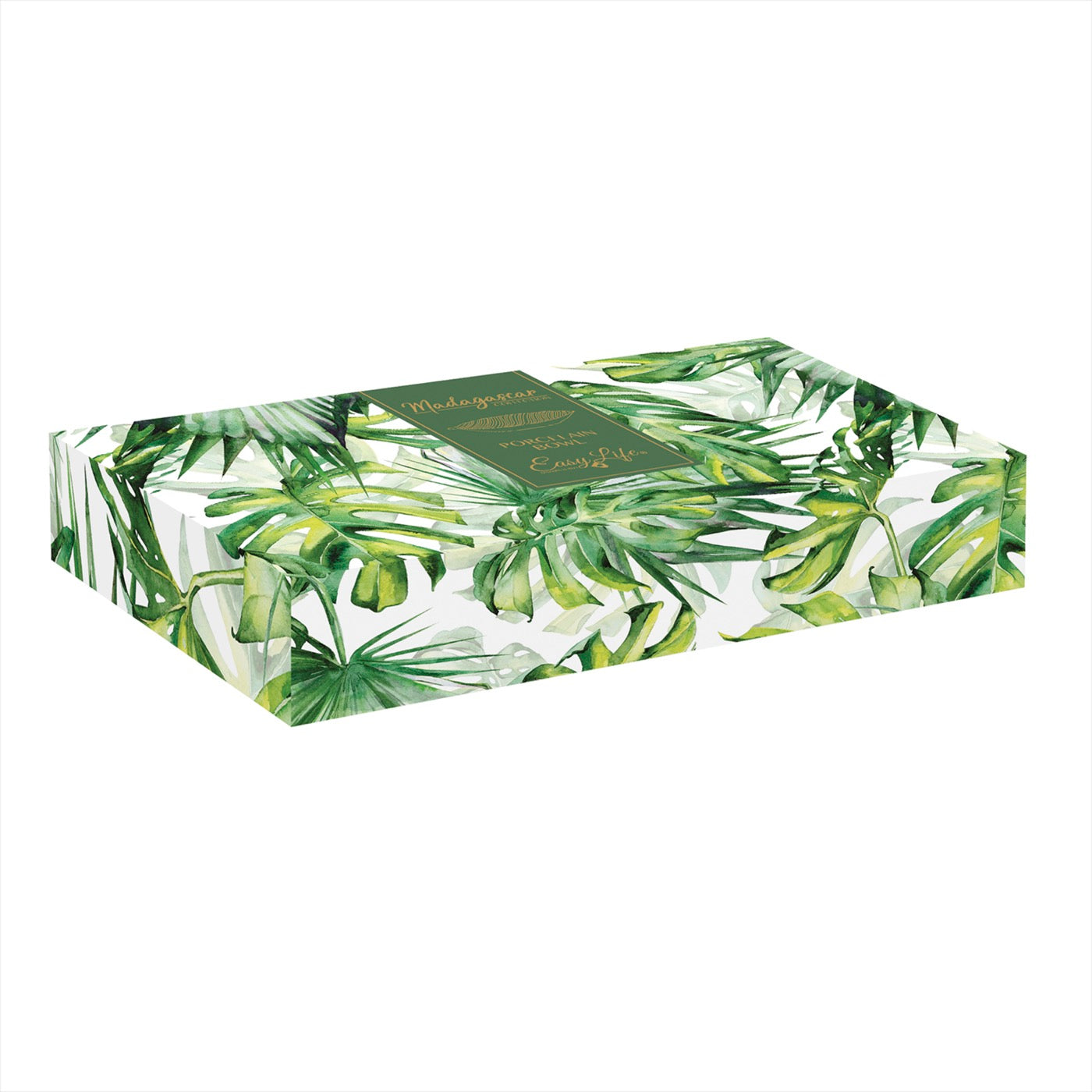 Madagascar - Coupelle Feuille - Porcelaine - Vert Clair