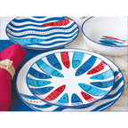 Sardine's Party - Set De 4 Assiettes À Dessert - Porcelaine - Multicolore