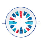 Sardine's Party - Set De 3 Bols Avec Anses - Porcelaine - Multicolore